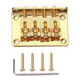 Max Maxb 4 String Guitar Bridge for Cigar Box Guitar Or Electric Ukulele Parts Gold