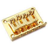 Max Maxb 4 String Guitar Bridge for Cigar Box Guitar Or Electric Ukulele Parts Gold