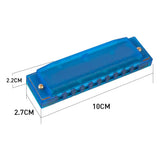 Maxbell Kids Harmonica Educational Musical Instrument Toy for Kids Beginners Blue