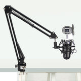 Maxbell 1 Sets Adjustable Microphone Stand with Suspension Scissor Arm