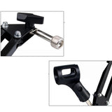 Max Maxb Adjustable Portable Microphone Stand Holder For Live Broadcast Record