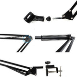 Max Maxb Universal Adjustable Portable Microphone Stand Holder For Live Broadcast