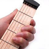 Max Maxb 6 Fret Pocket Acoustic Guitar Blue Trainer Finger Exerciser Practice Tools