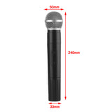 Max Maxb Classic Alloy & Plastic Wireless Handheld Microphone Props Fake Mic Toy