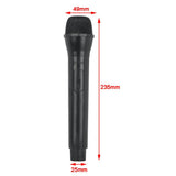 Max Maxb Artificial Plastic Wireless Microphone Props Fake Mic Toy Handheld Black