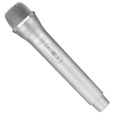 Max Maxb Artificial Plastic Wireless Microphone Props Fake Mic Toy Handheld Silver