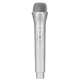 Max Maxb Artificial Plastic Wireless Microphone Props Fake Mic Toy Handheld Silver