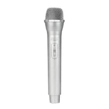 Max Maxb Artificial Plastic Wireless Microphone Props Fake Mic Toy Handheld Silver