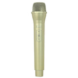 Max Maxb Artificial Plastic Wireless Microphone Props Fake Mic Toy Handheld Golden
