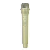 Max Maxb Artificial Plastic Wireless Microphone Props Fake Mic Toy Handheld Golden