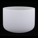 Max Maxb Crystal Singing Bowl G Note for Sacral Frosted Quartz Accessories 10 Inch