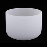 Max Maxb Crystal Singing Bowl G Note for Sacral Frosted Quartz Accessories 10 Inch