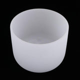Max Maxb Crystal Singing Bowl G Note for Sacral Frosted Quartz Accessories 10 Inch