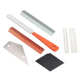 Max Maxb Guitar Fret Rocker+Fret File+Grinding Stone+Fretboard Guard Repair Tools Set