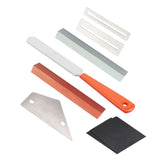 Max Maxb Guitar Fret Rocker+Fret File+Grinding Stone+Fretboard Guard Repair Tools Set