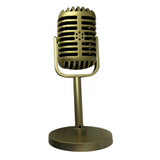 Maxbell Classic Retro Vintage Style Microphone Prop Photography Props Old Mic Golden