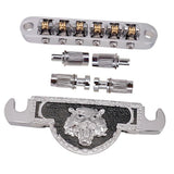Max Maxb A Set of Electric Guitar Roller Saddle Bridge & Tailpiece
