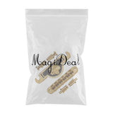 Max Maxb Electric Guitar Roller Saddle Bridge & Tailpiece For EPI LP Style Guitar