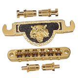 Max Maxb Electric Guitar Roller Saddle Bridge & Tailpiece For EPI LP Style Guitar