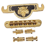 Max Maxb Electric Guitar Roller Saddle Bridge & Tailpiece For EPI LP Style Guitar