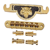 Max Maxb Electric Guitar Roller Saddle Bridge & Tailpiece For EPI LP Style Guitar