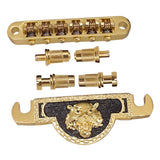 Max Maxb Electric Guitar Roller Saddle Bridge & Tailpiece For EPI LP Style Guitar