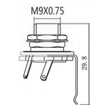 Max Maxb 1/4" Jack Socket - Electric Guitar Output Jack - 1/4" Jack Socket