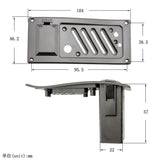 Max Maxb Battery Box Pack Holder Equalizer EQ Piezo Pickup Cover Guitar Part Black
