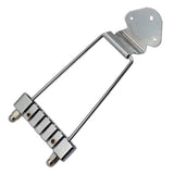 Max Maxb New Jazz Archtop Tailpiece Golden Roller Saddle Bridge Guitar Part Sliver
