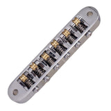 Max Maxb New Jazz Archtop Tailpiece Golden Roller Saddle Bridge Guitar Part Sliver