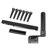 Max Maxb Guitar Bridge Saddle & Nut & Bridge Pin + String Winder Speed Peg For Guitar