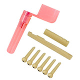 Max Maxb 1 Set Guitar String Winder+ Slotted Guitar Saddle Nut+  Nails Pegs Accessory