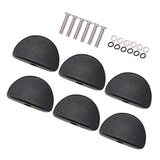 Max Maxb 6 Pieces Guitar Tuning Peg Button Tuner Machine Heads Wooden Cap Semi-circle
