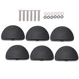 Max Maxb 6 Pieces Guitar Tuning Peg Button Tuner Machine Heads Wooden Cap Semi-circle