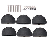 Max Maxb 6 Pieces Guitar Tuning Peg Button Tuner Machine Heads Wooden Cap Semi-circle