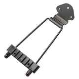 Max Maxb 6 String Jazz Archtop Tailpiece Roller Saddle Bridge Guitar Parts Black