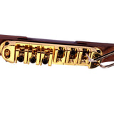 Max Maxb Golden Roller Saddle Bridge Archtop Rosewood Base for Jazz Guitar