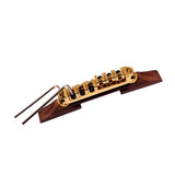 Max Maxb Golden Roller Saddle Bridge Archtop Rosewood Base for Jazz Guitar