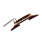Max Maxb Golden Roller Saddle Bridge Archtop Rosewood Base for Jazz Guitar
