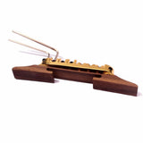 Max Maxb Golden Roller Saddle Bridge Archtop Rosewood Base for Jazz Guitar