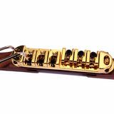 Max Maxb Golden Roller Saddle Bridge Archtop Rosewood Base for Jazz Guitar