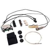 Max Maxb Guitar Pickups Active Piezo Pickup EQ Preamp System for Acoustic Guitar