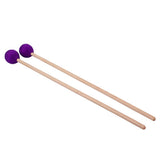 Max Maxb 1 Pair Soft Wool Head Maple Handle Drumsticks Drum Sticks Mallet