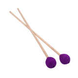 Max Maxb 1 Pair Soft Wool Head Maple Handle Drumsticks Drum Sticks Mallet