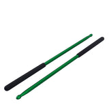 Max Maxb 1 Pair 5A Metal Drum Stick for Jazz Drum and Dumb Drum Pad Practicing Green