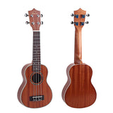 Max Maxb 21'' Ukelele Hawaiian Guitar Rosewood Fretboard Bridge 4 Strings Instrument