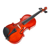 Max Acoustic Violin 1/4 Size Violin Fiddle with Bow Case Brown