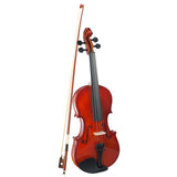 Max Acoustic Violin 1/4 Size Violin Fiddle with Bow Case Brown