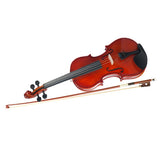 Max Acoustic Violin 1/4 Size Violin Fiddle with Bow Case Brown