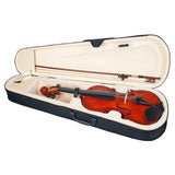 Max Acoustic Violin 1/4 Size Violin Fiddle with Bow Case Brown
